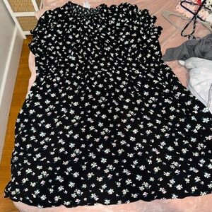 Target Black and White Floral Maxi Dress
